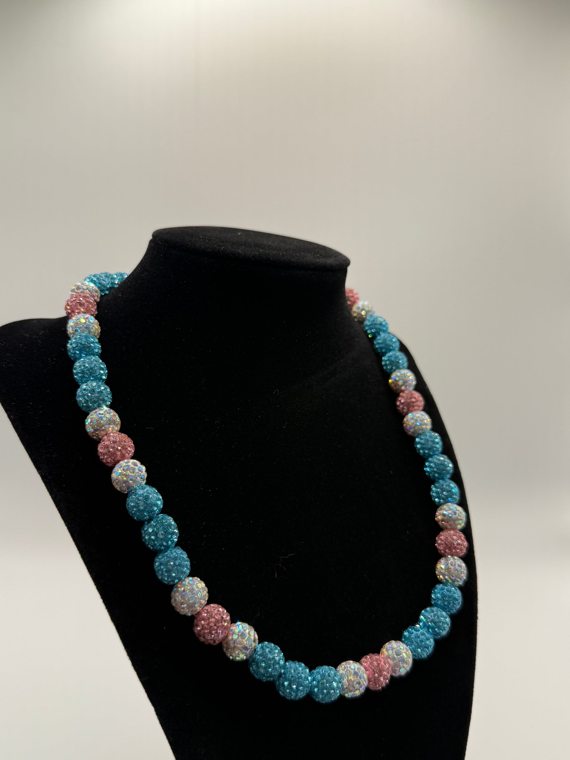 Teal, Pink, White Chain
