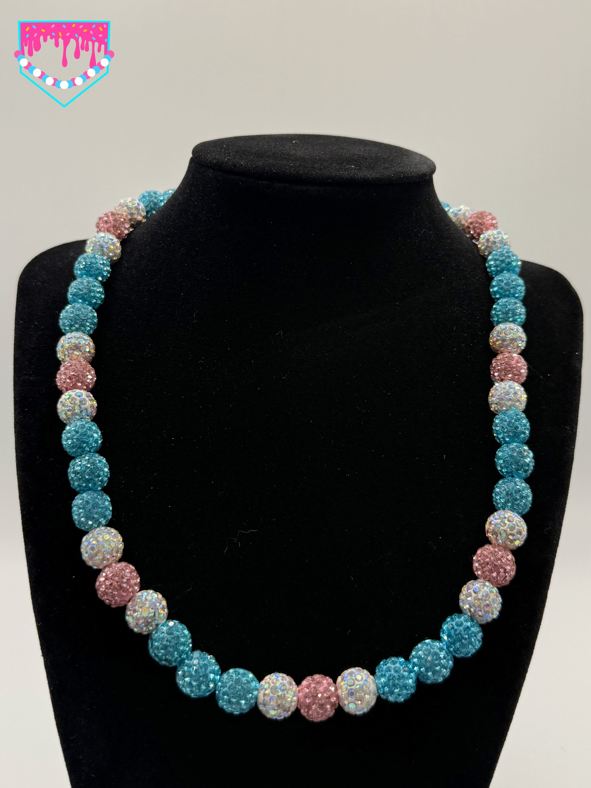 Teal, Pink, White Chain
