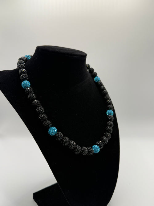 Black and Teal Chain