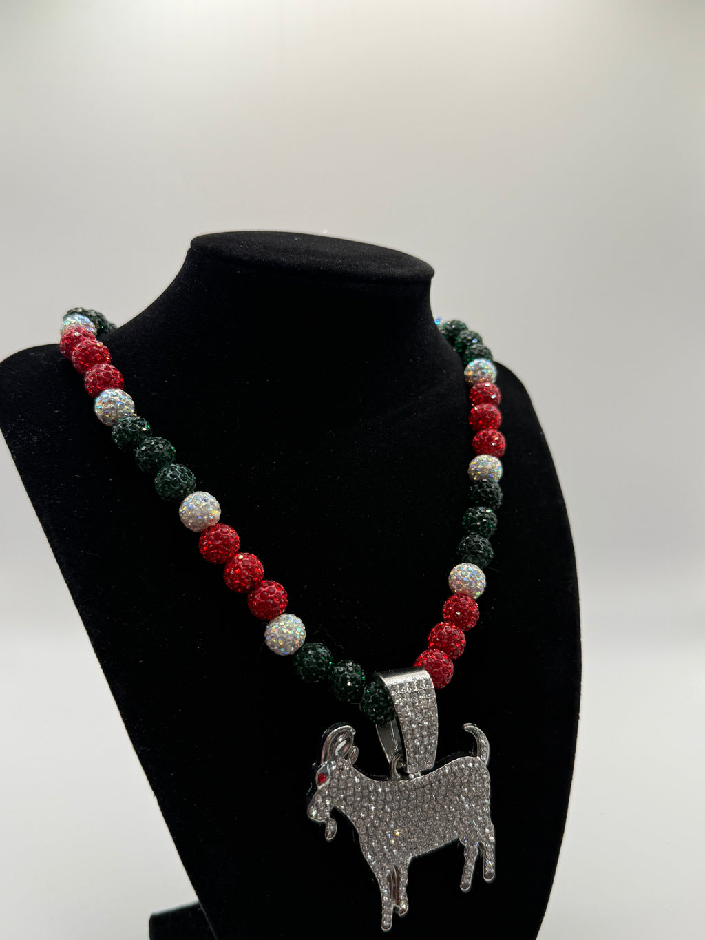 Red, Green, White Goat Chain