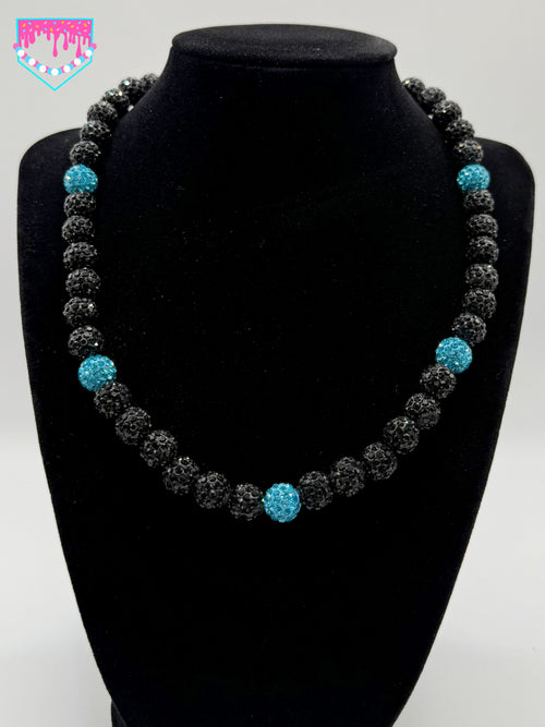 Black and Teal Chain