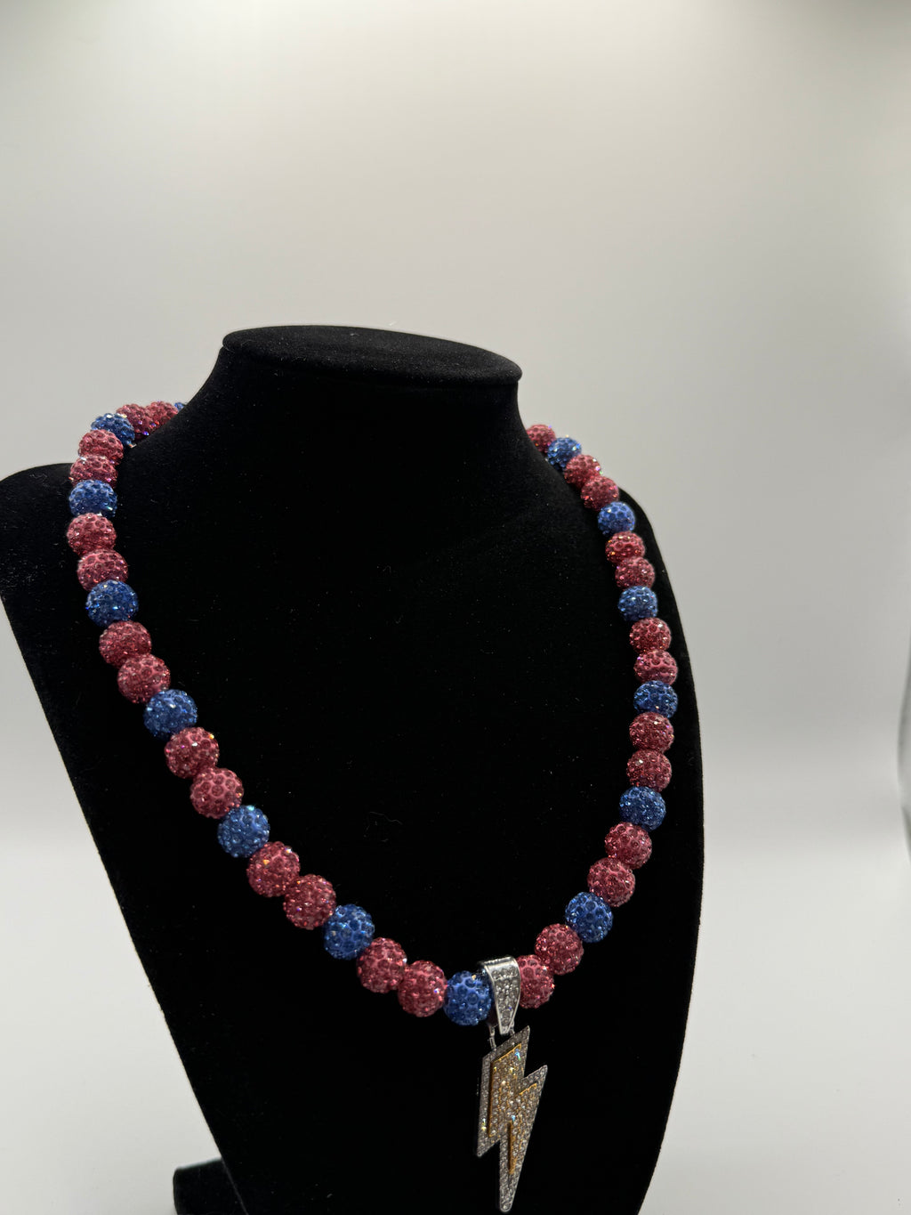 Pink And Blue Bolt Chain