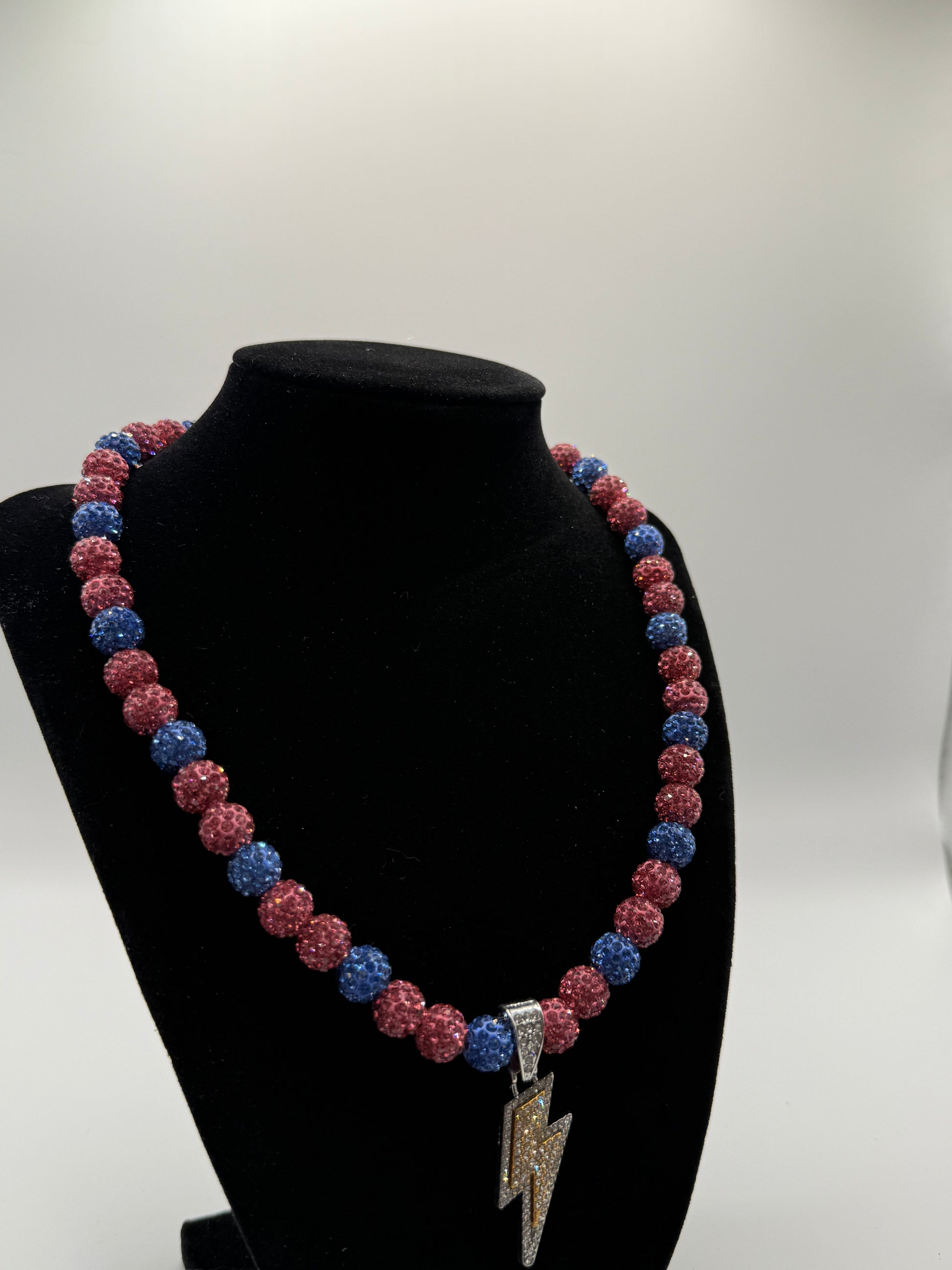 Pink And Blue Bolt Chain