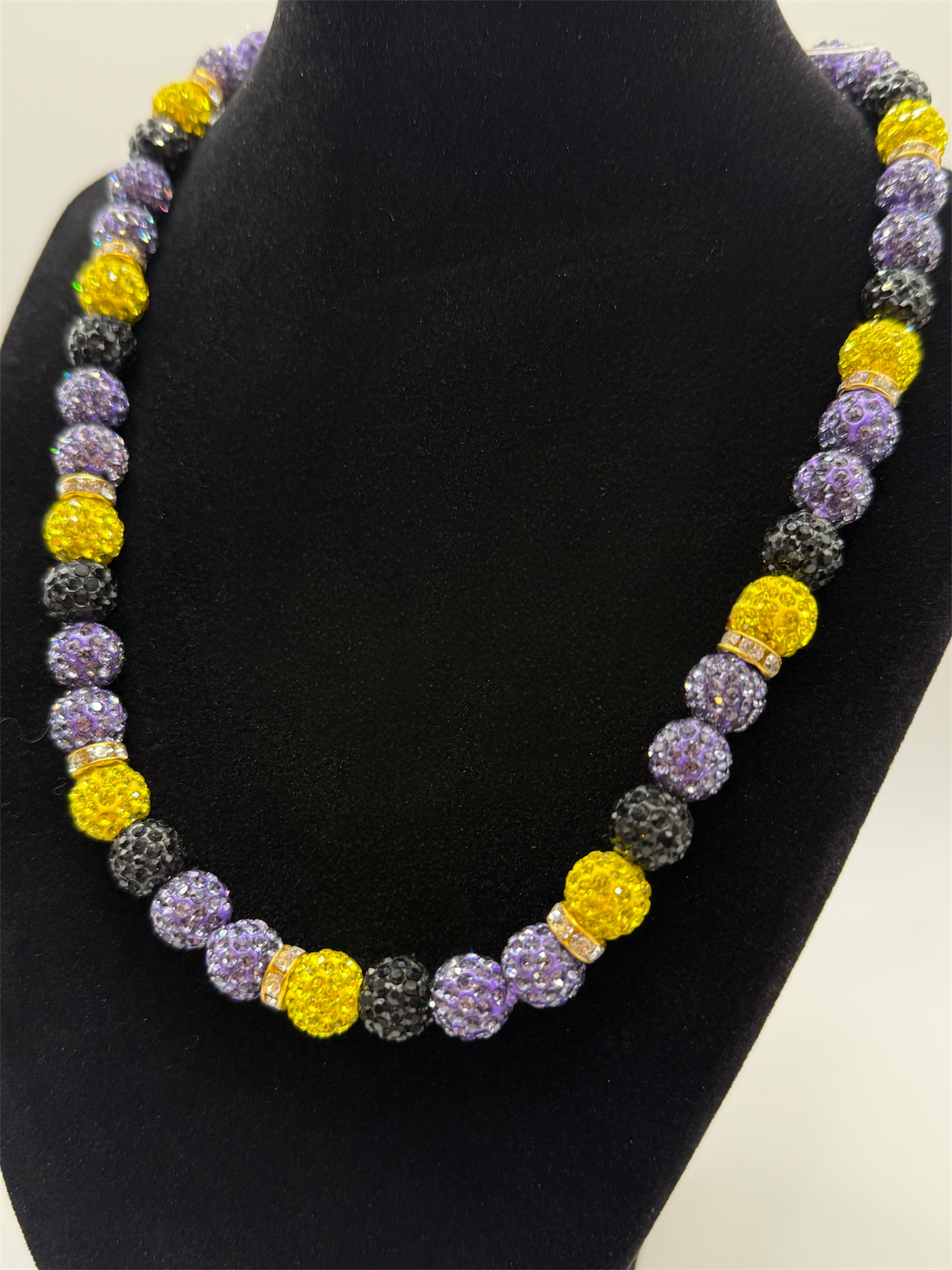 Purple, Gold, Black Chain