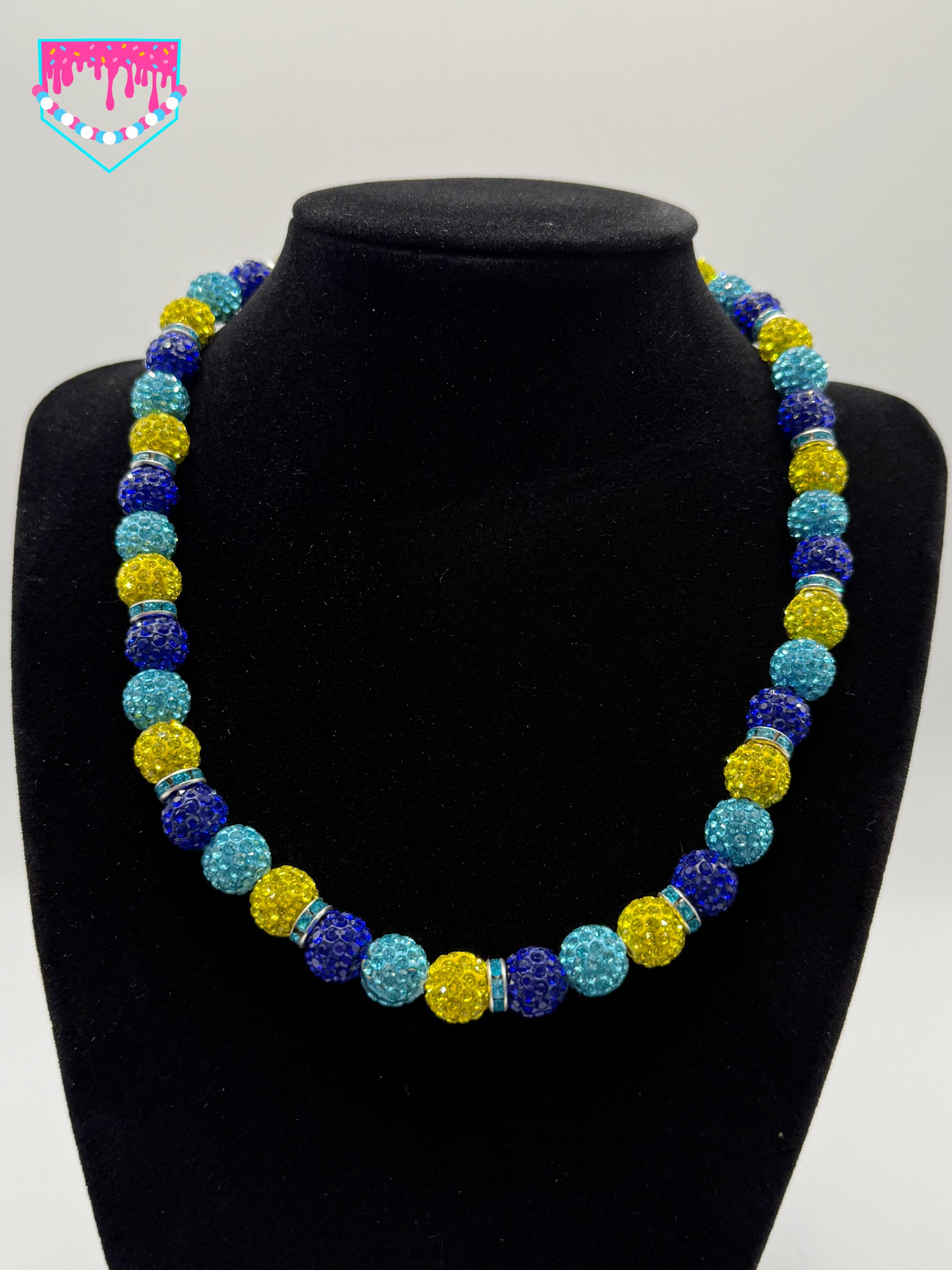 Teal, Blue, Yellow Chain